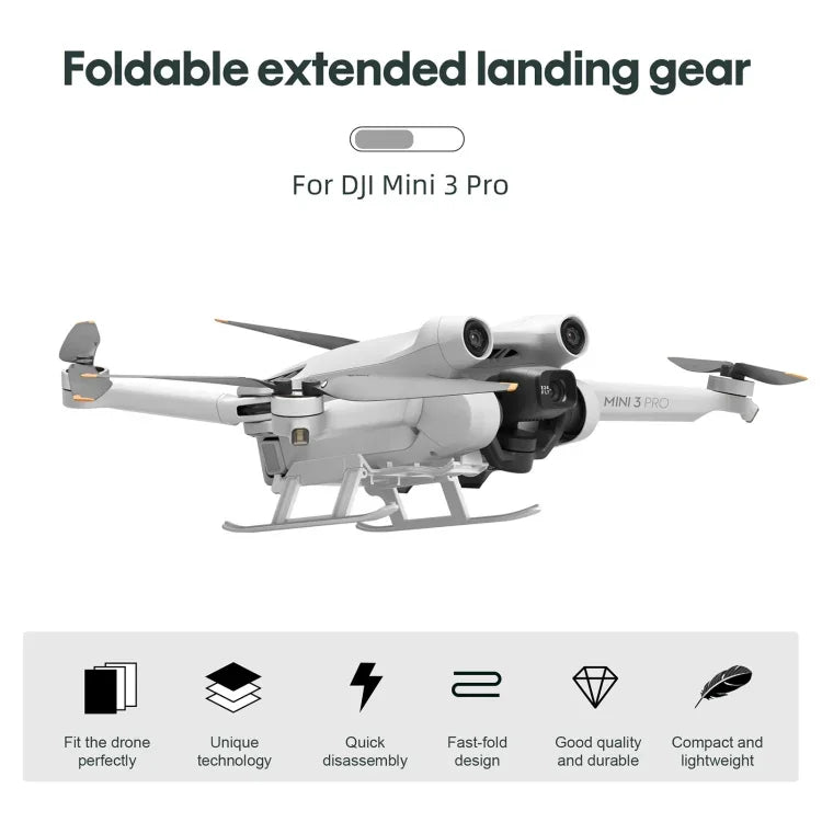 STARTRC 折りたたみ式 落下防止 汚れ防止 高さ調整可能ランディングギア トレーニングラック DJI Mini 3 Pro用、DJI Mini 3 Pro用