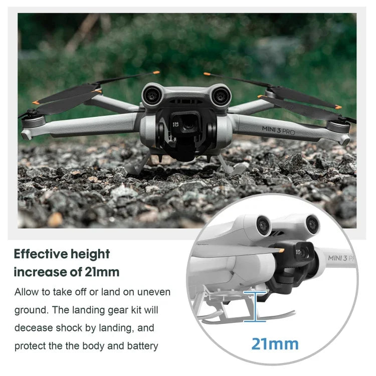 STARTRC 折りたたみ式 落下防止 汚れ防止 高さ調整可能ランディングギア トレーニングラック DJI Mini 3 Pro用、DJI Mini 3 Pro用