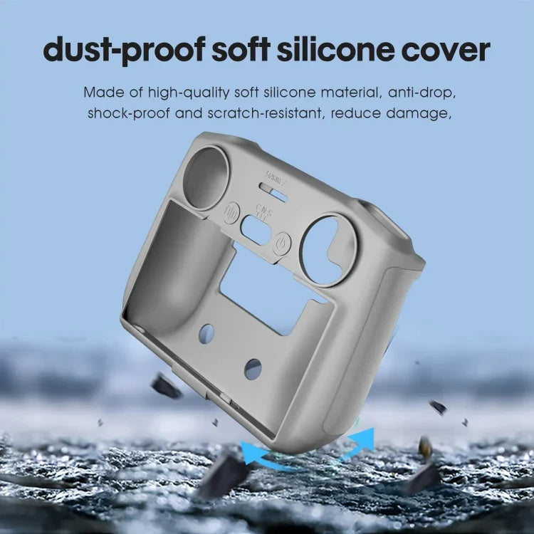 STARTRC DJI Mini 3 Pro リモートコントロール用シリコン衝撃吸収・傷防止ケース、DJI Mini 3 Pro リモートコントロール用（グレー）、DJI Mini 3 Pro リモートコントロール用（ブラック）