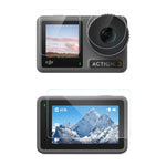 DJI Osmo Action 3用3-in-1レンズ前後スクリーンダイヤモンド防爆フィルム、DJI Osmo Action 3用