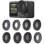 DJI Osmo Action 3用 JSR 8-in-1 ストリークブルー CPL ND8 ND16 ND32 ND64 スター ナイト レンズフィルター, 8-in-1