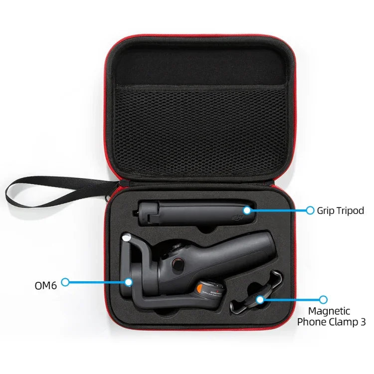 DJI Osmo Mobile 6用 キャリングトラベルケースバッグ, サイズ: 21 x 16 x 6cm