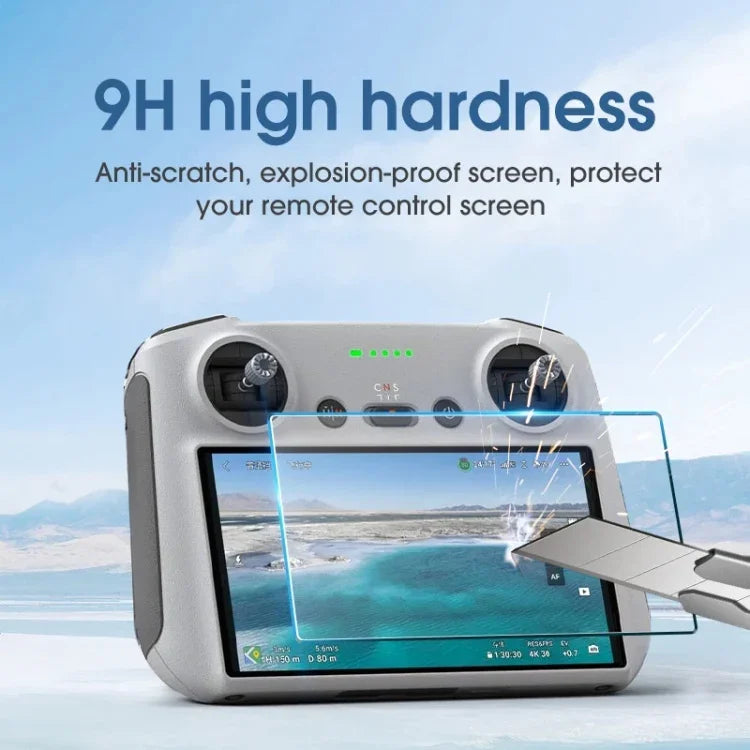 DJI Mini 3 Pro リモコン用耐衝撃強化ガラススクリーンフィルム、DJI Mini 3 Pro リモコン用
