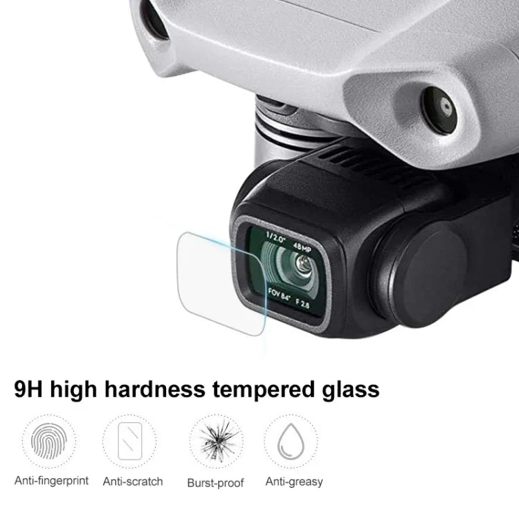 DJI Mavic Air 2 用耐衝撃強化ガラスドローンレンズフィルム、DJI Mavic Air 2 用