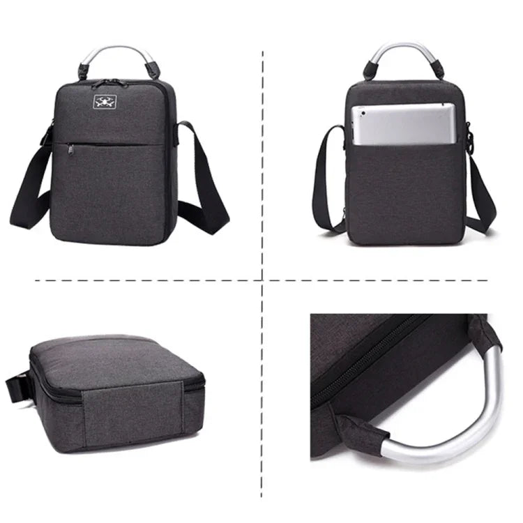 DJI Mini 2 SE 衝撃吸収 シングルショルダー収納キャリングケース ボックスバッグ、サイズ: 30 x 22 x 8.5cm、ブラック