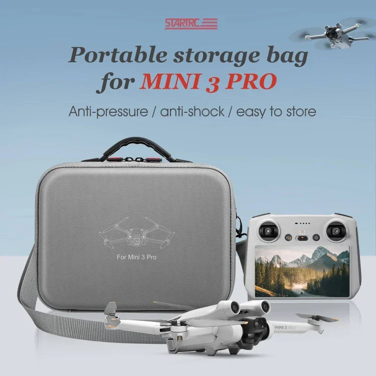 DJI Mini 3 Pro / RC用 スターTRC防水ショルダー収納バッグ ハンドバッグ、DJI Mini 3 Pro / RC用