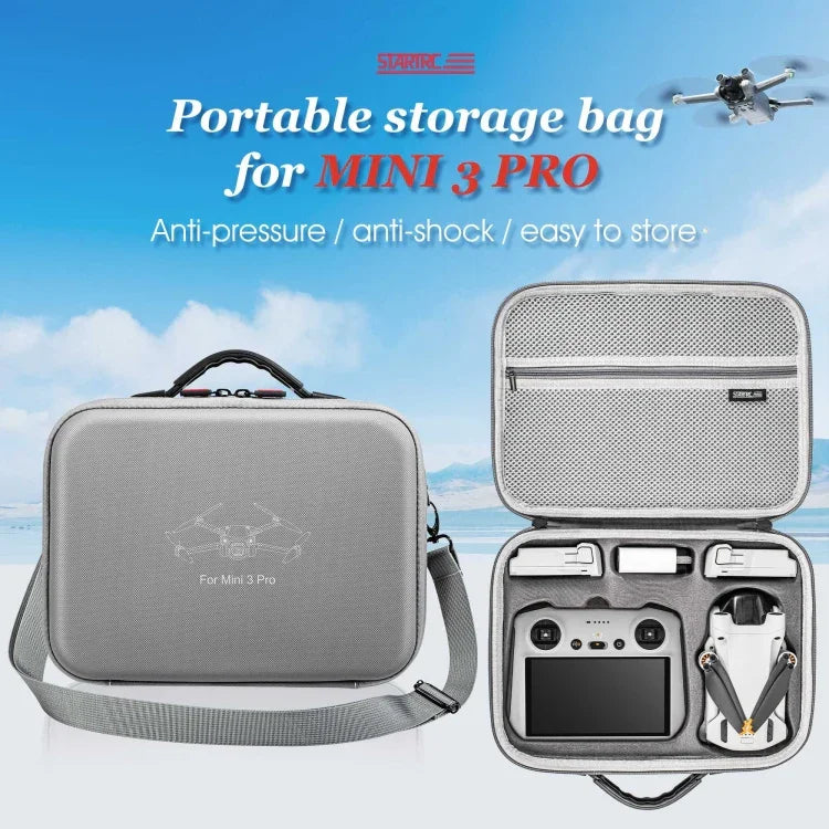 DJI Mini 3 Pro / RC用 スターTRC防水ショルダー収納バッグ ハンドバッグ、DJI Mini 3 Pro / RC用