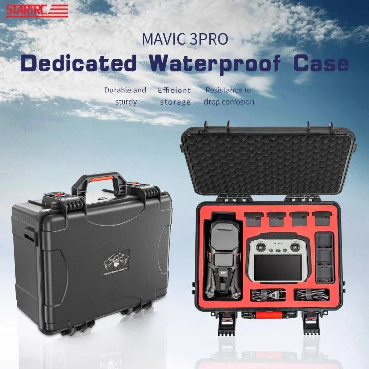 STARTRC ABS 防水耐衝撃スーツケース DJI Mavic 3 Pro / RC / RC Pro用、DJI Mavic 3 Pro / RC / RC Pro用