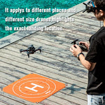 STARTRC 65cm ポータブル折りたたみ式スクエア駐車用エプロン着陸パッド DJI FPV / mini 2 / Mavic Air 2 / Air 2S用、65cm