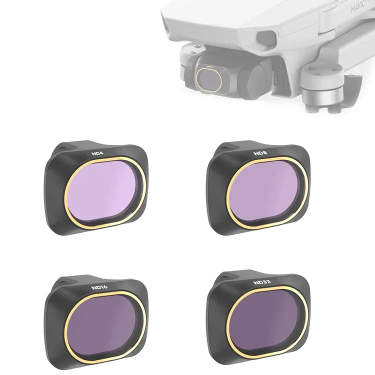 JSR ドローン 4-in-1 ND4 + ND8 + ND16 + ND32 レンズ ニュートラルデンシティフィルター DJI MAVIC mini 用、ND4 + ND8 + ND16 + ND32