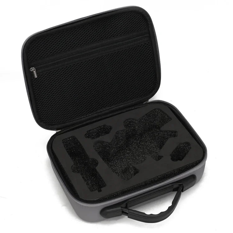 ダイヤモンドテクスチャー耐衝撃PUポータブル安全保護ボックス収納バッグ DJI Osmo Mobile 4用 グレー