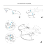 PGYTECH P-MA-124 専用LEDランタン パドル保護カバー DJI Mavic Pro用