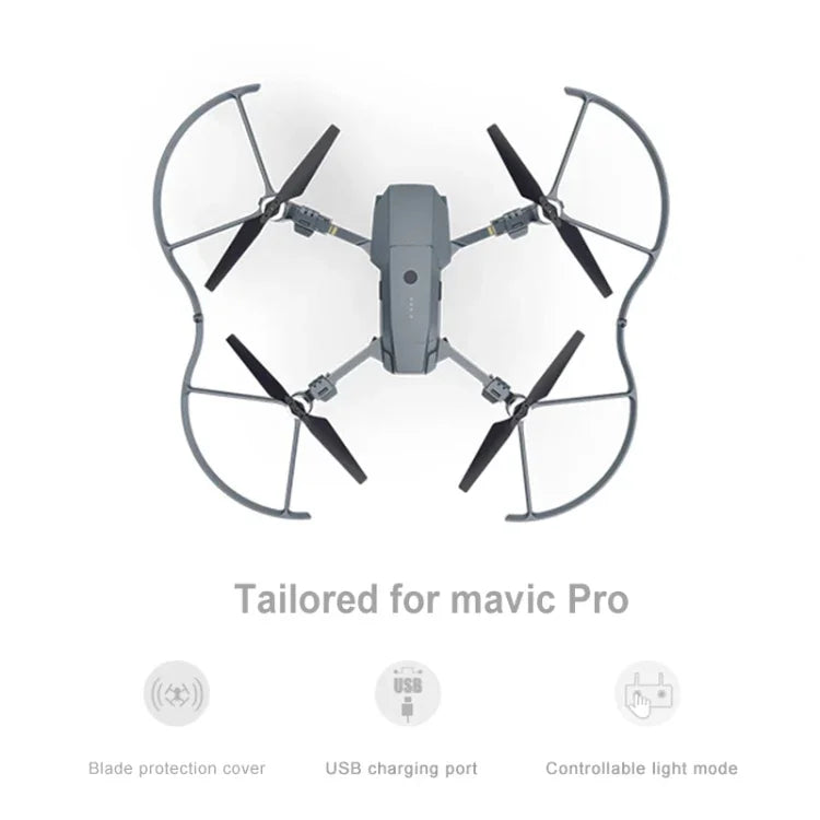 PGYTECH P-MA-124 専用LEDランタン パドル保護カバー DJI Mavic Pro用