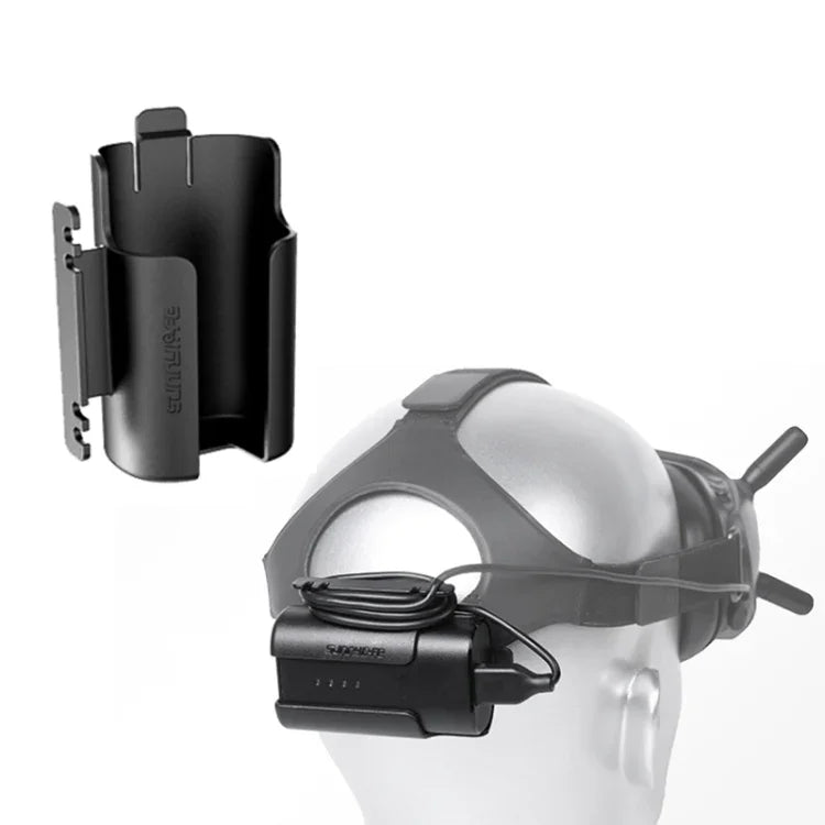 DJI FPV Goggles V2用Sunnylifeバッテリークリップホルダー ケーブル管理ワインダー保護ケース, Sunnylifeバッテリーブラケット