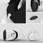 VR SHINECON G06EB バーチャルリアリティ 3Dビデオメガネ 4.7インチ～6.1インチスマートフォン対応 HiFiヘッドセット付き G06EB