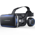 VR SHINECON G04E バーチャルリアリティ 3Dビデオメガネ 3.5インチ～6.0インチスマートフォン対応 HiFiヘッドセット付き