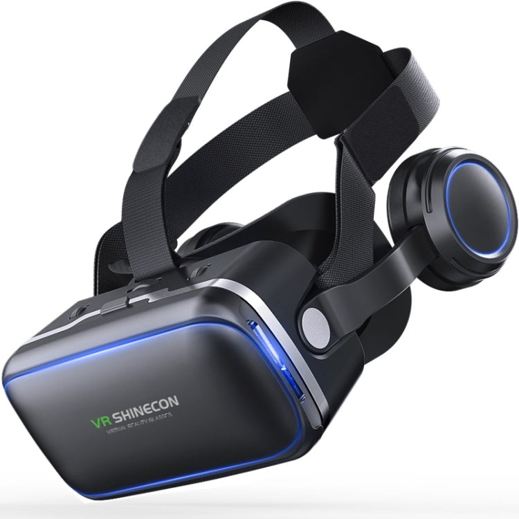 VR SHINECON G04E バーチャルリアリティ 3Dビデオメガネ 3.5インチ～6.0インチスマートフォン対応 HiFiヘッドセット付き