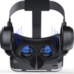 VR SHINECON G04E バーチャルリアリティ 3Dビデオメガネ 3.5インチ～6.0インチスマートフォン対応 HiFiヘッドセット付き