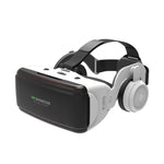 VR SHINECON G06E バーチャルリアリティ 3D ビデオグラス 4.7インチ～6.1インチスマートフォン対応 ヘッドセット付き, G06E