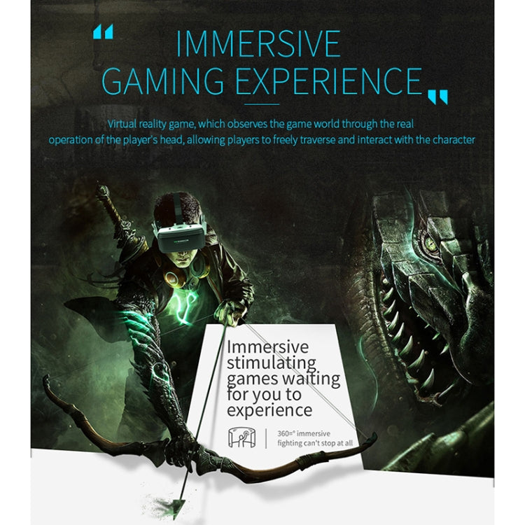 VR SHINECON G06E バーチャルリアリティ 3D ビデオグラス 4.7インチ～6.1インチスマートフォン対応 ヘッドセット付き, G06E