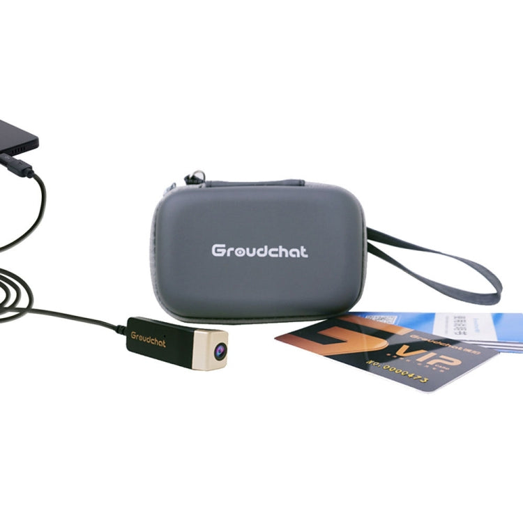 Groudchat JP1DV1 1080P HDスマートカメラ 携帯電話USBライブカメラ メガネ脚用 内蔵吸音・ノイズ低減マイク付き