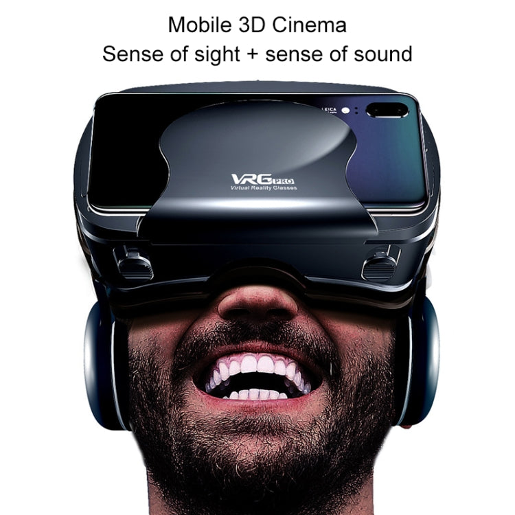 VRG Pro オーディオビデオ版 ブルーレイコーティングレンズ オールインワン モバイルフォン 3D VR グラス, ブルーレイコーティングレンズ