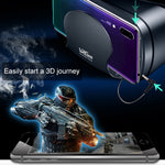 VRG Pro オーディオビデオ版 ブルーレイコーティングレンズ オールインワン モバイルフォン 3D VR グラス, ブルーレイコーティングレンズ