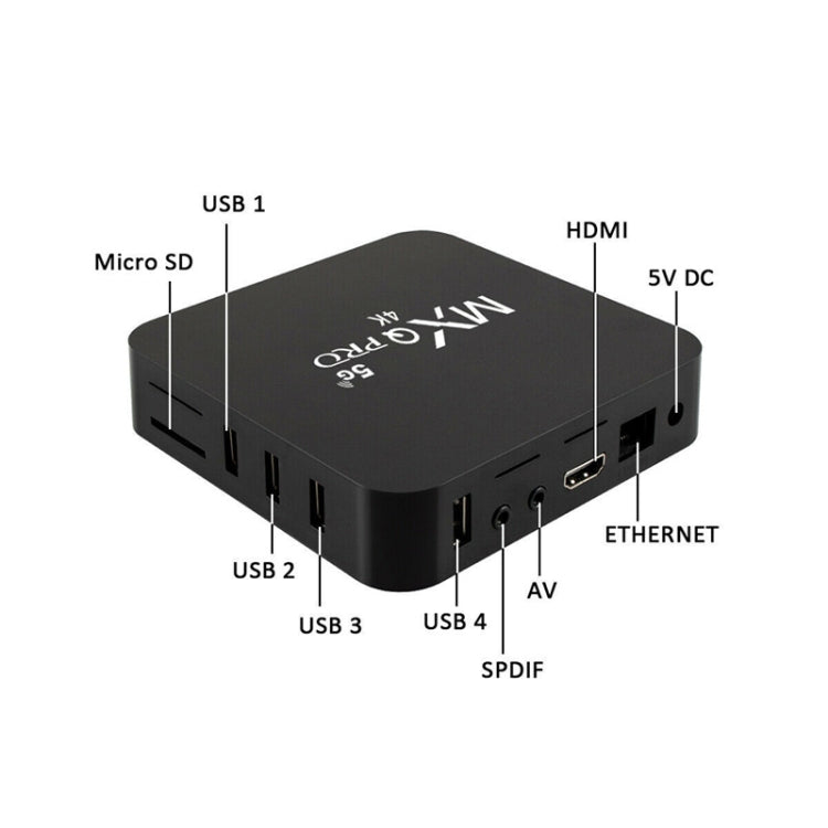 MXQ Pro 5G 1280×720 フルHDメディアプレーヤー 1GB+8GB RK30ボード クアッドコア Android 7.1 TVボックス リモコン付き