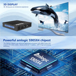 Tanix X4 Android 11 スマートTVボックス、Amlogic S905X4 クアッドコア、4GB+64GB、デュアルWiFi、BT、4GB+64GB