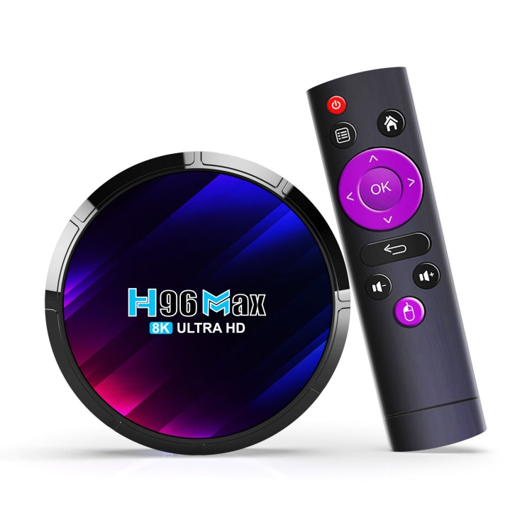 H96 Max 8K ウルトラHD スマートTVボックス Android 13.0 メディアプレーヤー リモコン付き、RK3528 クアッドコア、4GB+64GB、4GB+64GB