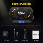 HK1 RBOX-H8S 4K ウルトラHD Android 12.0 スマートTVボックス リモコン付き、Allwinner H618 クアッドコア、4GB+64GB、4GB+64GB