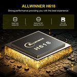 HK1 RBOX-H8S 4K ウルトラHD Android 12.0 スマートTVボックス リモコン付き、Allwinner H618 クアッドコア、4GB+64GB、4GB+64GB