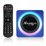 アクリル X88 Pro 13 8K ウルトラHD Android 13.0 スマートTVボックス リモコン付き、RK3528 クアッドコア、4G+64GB、4G+64GB