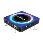 アクリル X88 Pro 13 8K ウルトラHD Android 13.0 スマートTVボックス リモコン付き、RK3528 クアッドコア、4G+64GB、4G+64GB
