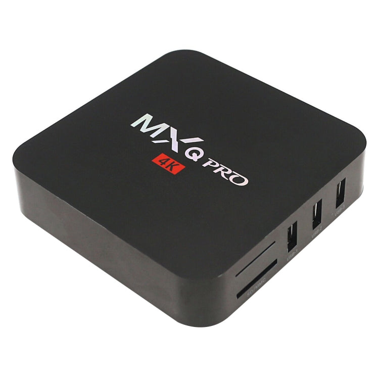 MXQ PROi 1080P 4K HD スマートTVボックス リモコン付き、Android 7.1 S905W クアッドコア Cortex-A53 最大2GHz、RAM: 2GB、ROM: 16GB、WiFi対応、UKプラグ、2GB+16GB、UKプラグ