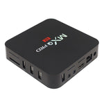 MXQ PROi 1080P 4K HD スマートTVボックス リモコン付き、Android 7.1 S905W クアッドコア Cortex-A53 最大2GHz、RAM: 2GB、ROM: 16GB、WiFi対応、UKプラグ、2GB+16GB、UKプラグ