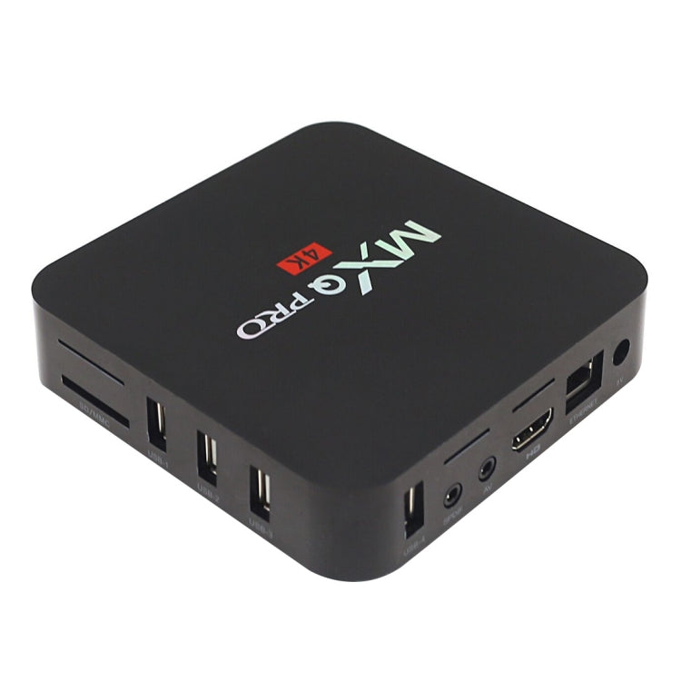 MXQ PROi 1080P 4K HD スマートTVボックス リモコン付き、Android 7.1 S905W クアッドコア Cortex-A53 最大2GHz、RAM: 2GB、ROM: 16GB、WiFi対応、UKプラグ、2GB+16GB、UKプラグ
