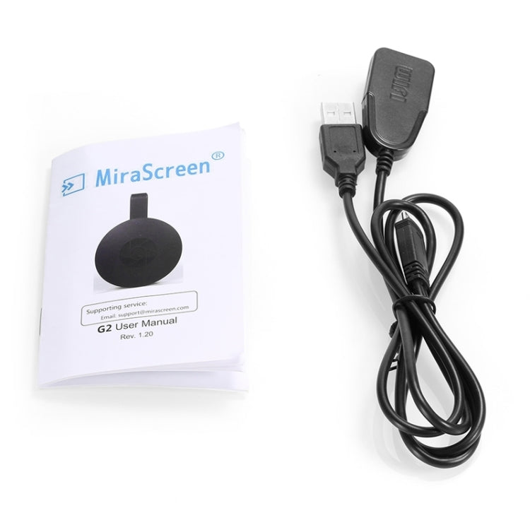 MiraScreen G2 ワイヤレスWiFiディスプレイドングルレシーバー Airplay Miracast DLNA 1080P HDテレビスティック iPhone、Samsung、その他Androidスマートフォン対応、G2 2.4GHz