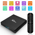 X96 Air 8K スマートTVボックス Android 9.0 メディアプレーヤー リモコン付き、クアッドコア Amlogic S905X3、RAM: 4GB、ROM: 32GB、デュアルバンドWiFi、Bluetooth、AUプラグ、4GB+32GB