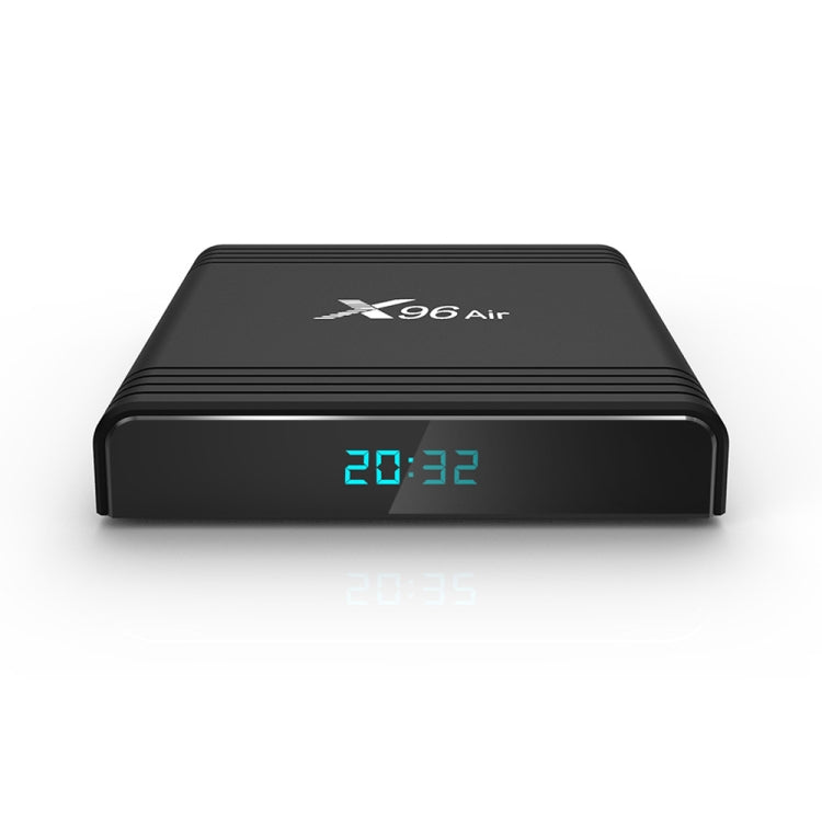 X96 Air 8K スマートTVボックス Android 9.0 メディアプレーヤー リモコン付き、クアッドコア Amlogic S905X3、RAM: 4GB、ROM: 64GB、デュアルバンドWiFi、Bluetooth、AUプラグ、4GB+64GB