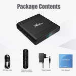 X96 Air 8K スマートTVボックス Android 9.0 メディアプレーヤー リモコン付き、クアッドコア Amlogic S905X3、RAM: 4GB、ROM: 64GB、デュアルバンドWiFi、Bluetooth、AUプラグ、4GB+64GB