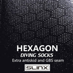 SLINX 1702 3mm ネオプレン滑り止め暖かいダイビングソックス、S、M、L、XL