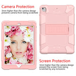 Shockproof Two-color silicone Protection Shell for iPad 9.7(2018) & 9.7(2017) & Air 2, with Holder