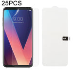25枚セット ソフトハイドロゲルフィルム フルカバー フロントプロテクター アルコール綿＋スクラッチカード付き、iPhone 6 / 7 / 8用(25枚)、iPhone 6 Plus用(25枚)、iPhone 7 Plus / 8 Plus用(25枚)、iPhone X / XS用(25枚)、iPhone XR用(25枚)、iPhone XS Max用