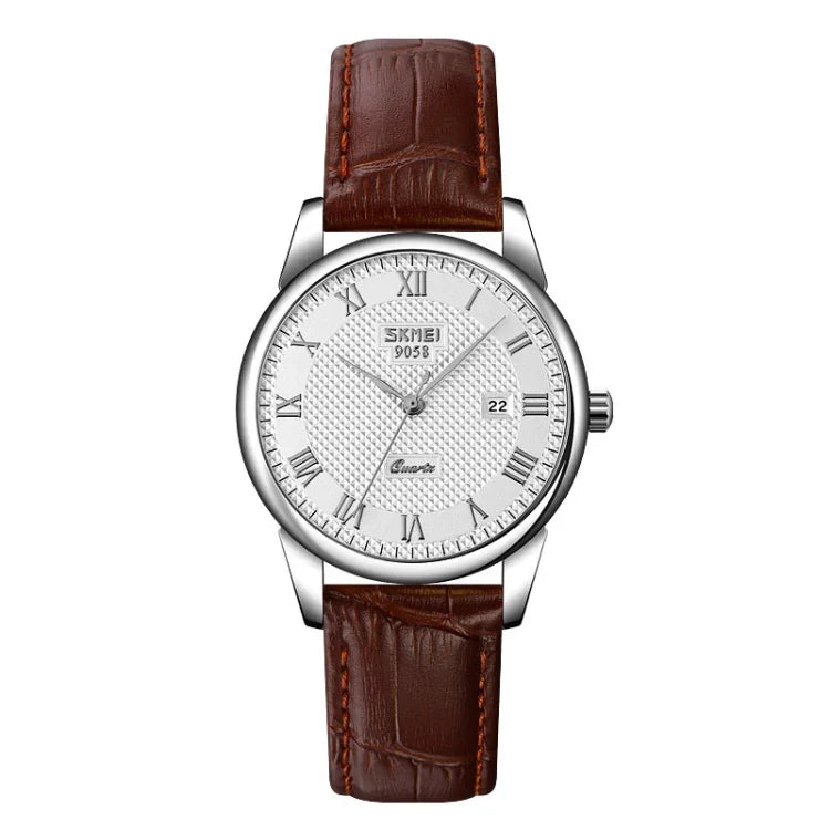 SKMEI 9058 Multifunctional Outdoor Fashion Waterproof Silver Shell Quartz Wrist Watch, EDA00092301A, EDA00092301B, EDA00092301C, EDA00092301D, EDA00092301E, EDA00092301F