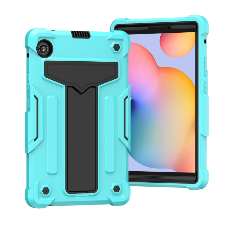 T-shaped Bracket Contrast Color Shockproof PC + Silicone Protective Case, For Huawei MatePad T8, For Huawei MediaPad T5