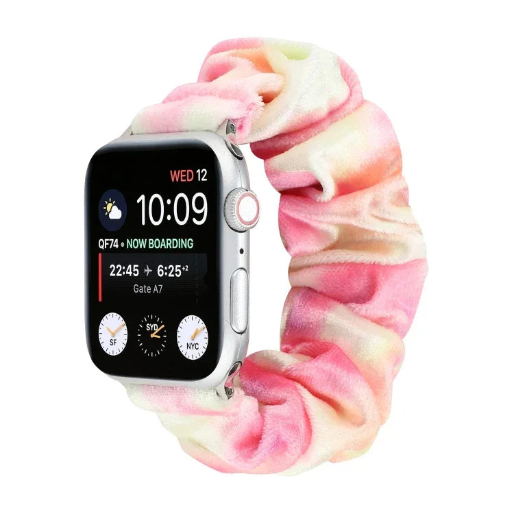 フランネルヘアリング交換用ストラップウォッチバンド、Apple Watch Ultra 49mm / シリーズ8&7 45mm / SE 2&6&SE&5&4 44mm / 3&2&1 42mm用、Apple Watch シリーズ7 45mm / 6 & SE & 5 & 4 44mm / 3 & 2 & 1 42mm用