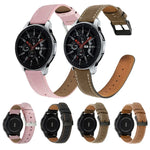 Samsung Galaxy Watch Active / Active 2 40mm / Active 2 44mm用 ラウンドテール本革交換ストラップ