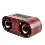 Q8 Bluetooth 4.2 クラシック木製ダブルホーン Bluetoothスピーカー Q8（レッド木目）、Q8（ウォールナット目）