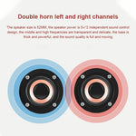 Q8 Bluetooth 4.2 クラシック木製ダブルホーン Bluetoothスピーカー Q8（レッド木目）、Q8（ウォールナット目）